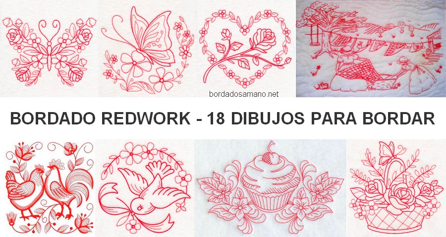 bordado redwork