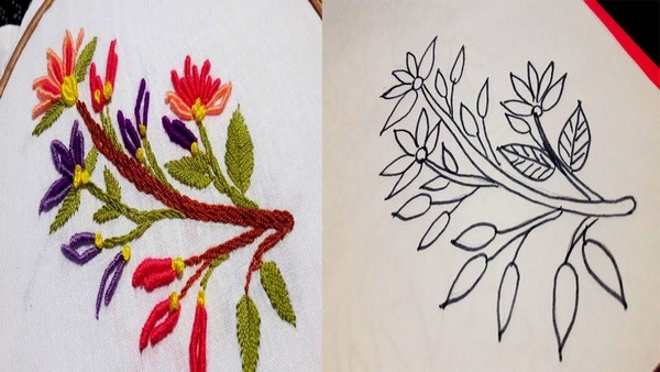 Bordar flores - 5 Dibujos sencillos para inspirarte - Bordados a Mano
