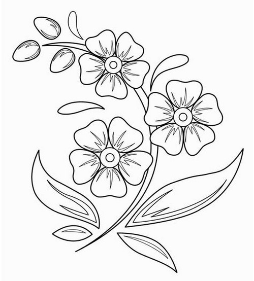  Detalle   imagen dibujos de flores para servilletas