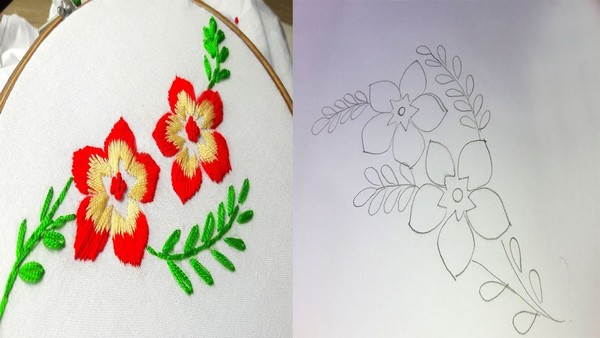 Bordar flores - 5 Dibujos sencillos para inspirarte - Bordados a Mano