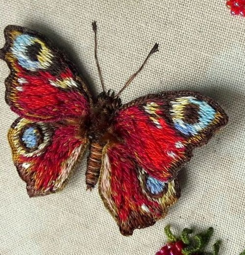 mariposas bordadas