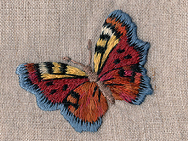 idea para bordar mariposa