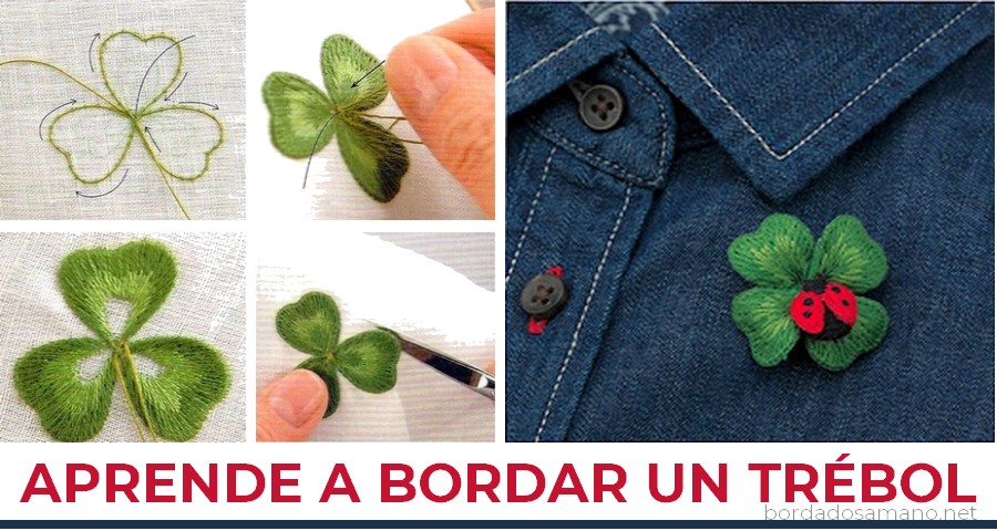 bordar un trébol