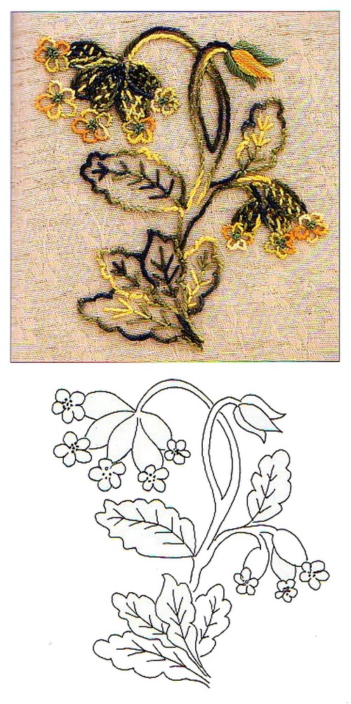 diseño para bordar flor