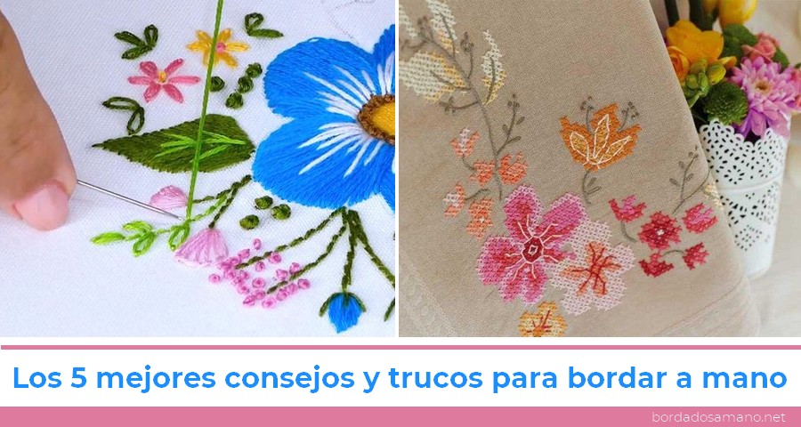 consejos y trucos para bordar a mano