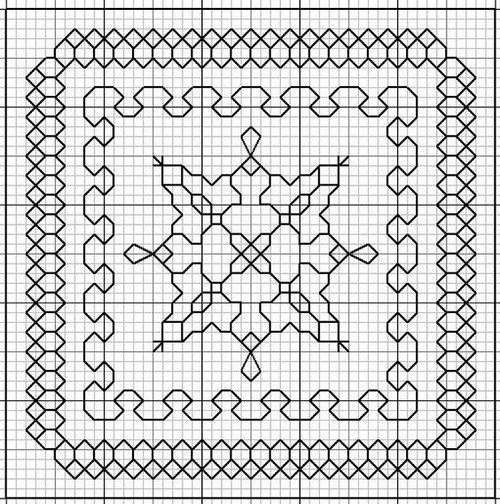 dibujo para bordar blackwork