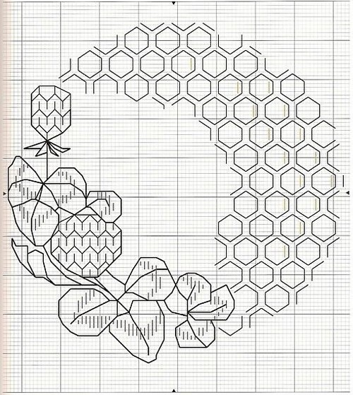 dibujo para bordados blackwork