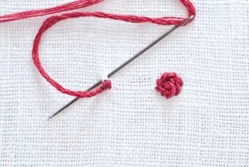 Cómo bordar flores pequeñas - Bordados a Mano
