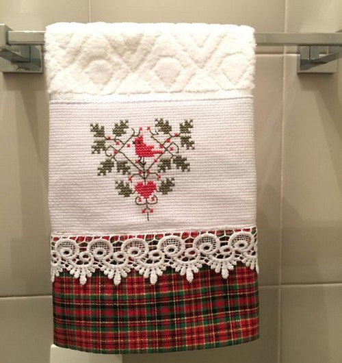 bordat toalla navideña