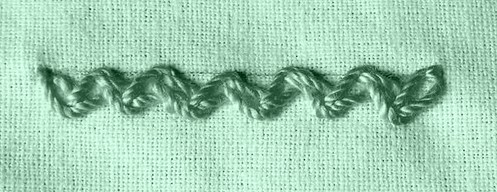 zigzag chain stitch