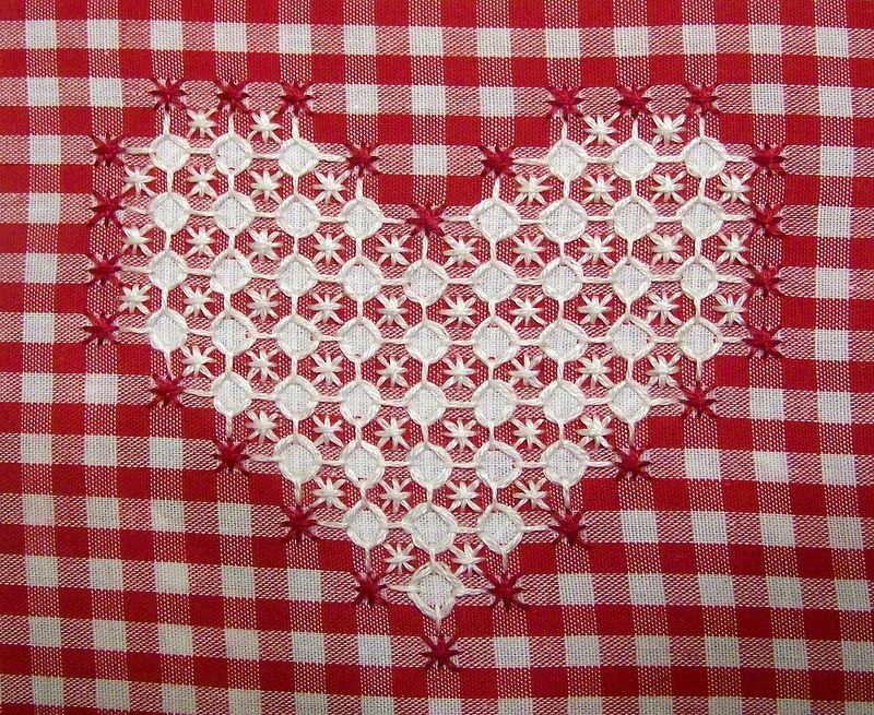 Heart in Spanish embroidery