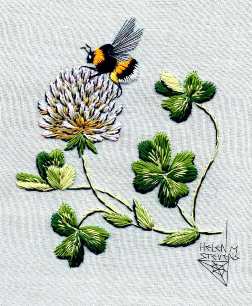 Cómo bordar abejas